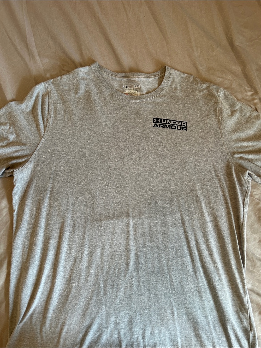 Under Armour Men’s Gray Logo Short-Sleeve T-Shirt